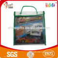 promotional transparent pvc button bag with handle